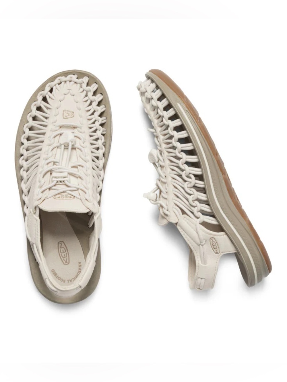 KEEN UNEEK Sneakers Women’s 9 Wide Beige Sandals Shoes 1023001 Comfort Outdoor